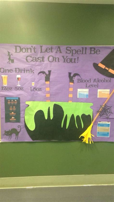 Alcohol Awareness Bulletin Board Halloween Theme