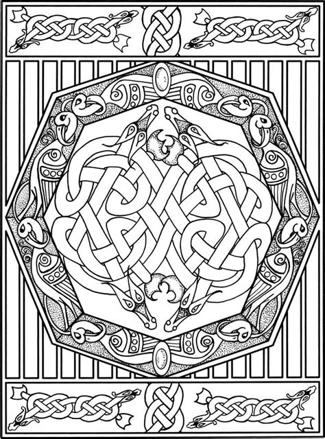 celtic coloring pages  adults images  pinterest coloring