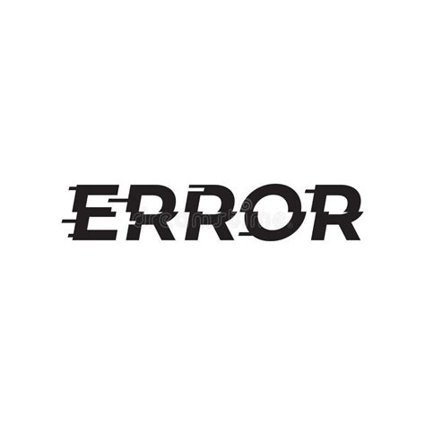 error text icon symbol logo design stock vector illustration