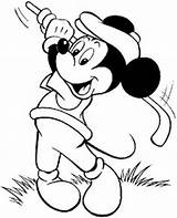 Golf Mickey Mouse Coloring Playing Pages Disney Colouring Kids Colorluna Minnie Baby Tattoos Tattoo Gurus sketch template