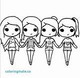 Bff Pages Coloring Drawings Friends sketch template