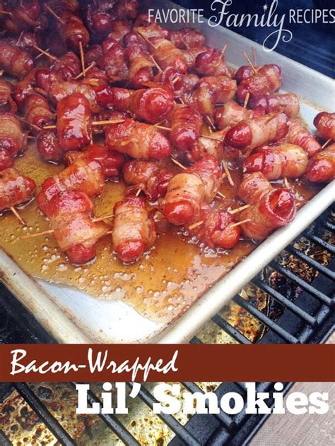 bacon wrapped lil smokies favorite family recipes