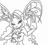 Coloring Winx Layla Pages sketch template