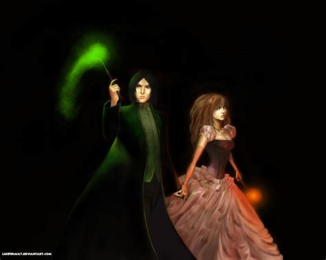 severus and hermione by luciferacat on deviantart