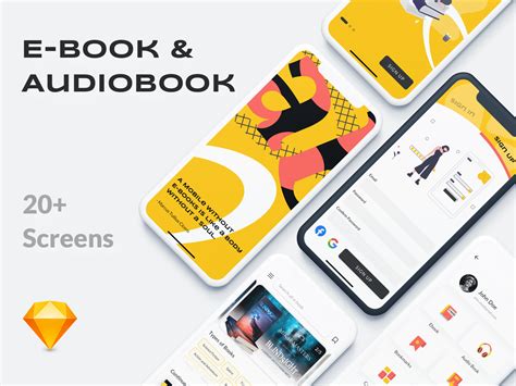 ebooks audio books app ui kit search  muzli