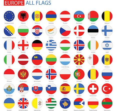 All European Flags Illustrations Royalty Free Vector