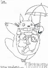 Totoro Ghibli Voisin Danieguto Letscolorit Coloringhome Mieux 塗り絵 トトロ Poppy Wallpaperartdesignhd Beau Colorier Dedans アクセス sketch template