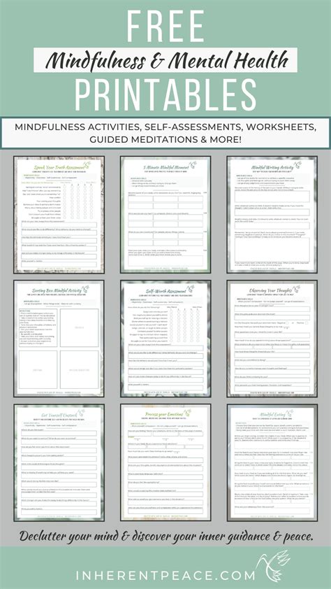mindfulness printables   mindfulness mindfulness