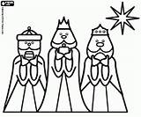 Three Kings Wijzen Oosten Colorir Reis Geschenken Koningen Folia Drie Math sketch template