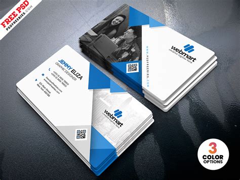 minimalist personal business card design psd psdfreebiescom