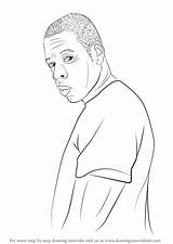 Jay Draw Drawing Step Rappers Tutorials Drawingtutorials101 sketch template