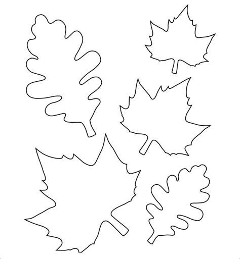 leaf writing template