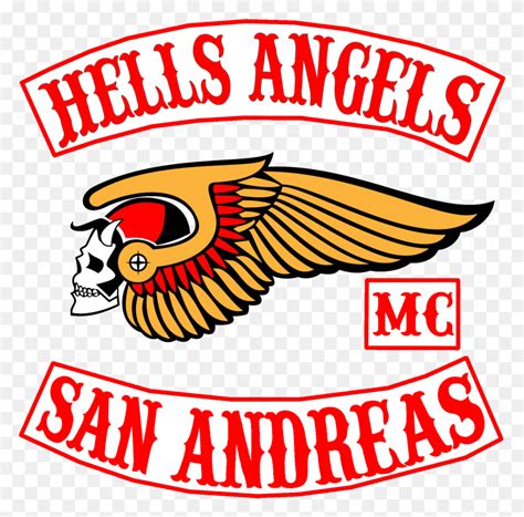 hells angels logo symbol trademark label hd png  flyclipart