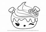 Num Noms Cherry Cheesecake Draw Drawing Step Tutorials Drawingtutorials101 sketch template