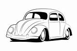 Vw Beetle Volkswagen Drawing Vintage Lineart Vector Deviantart Coloring Car Bug Pages Herbie Colouring Classic Cars Cameo sketch template