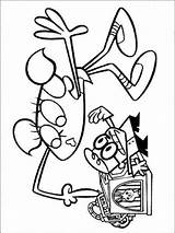 Dexter Coloring Pages Laboratory Cartoon Dexters Color Kids Printable Character Print Sheets Recommended sketch template
