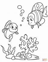 Coral Peces sketch template