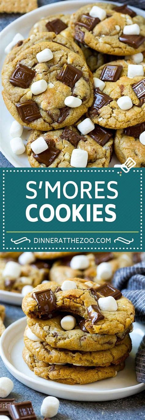 S Mores Cookies Recipe Marshmallow Cookies Smores Marshmallow