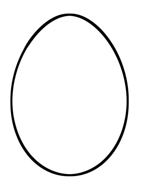 easter egg template printable clipart
