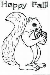 Squirrel Coloring Pages Baby Cartoon Getcolorings Printable Acorn sketch template