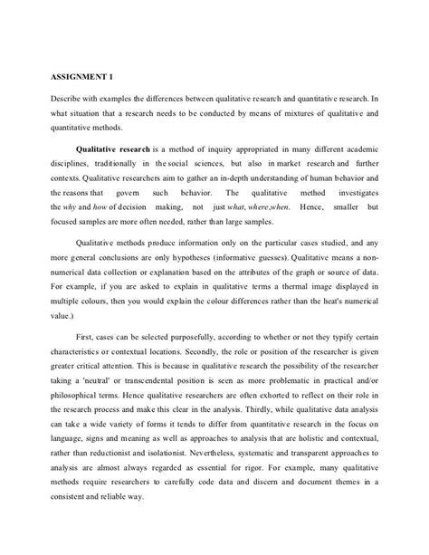 qualitative research paper sample    qualitative research