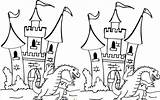 Dragon Coloring Pages Castle Template Head Colouring Pdf sketch template