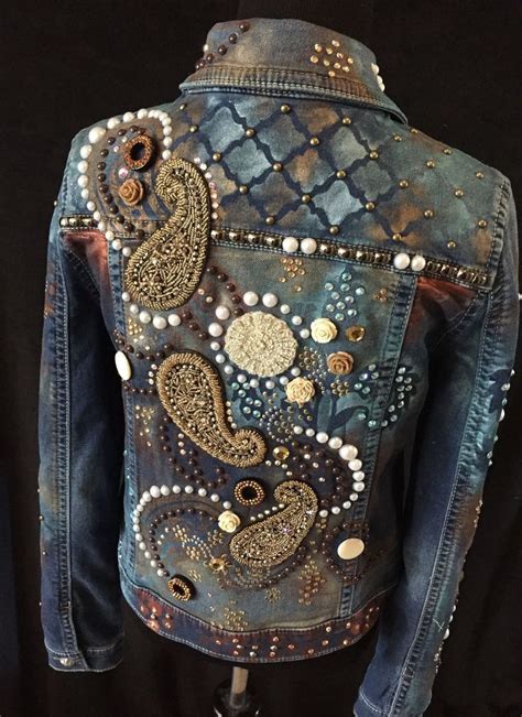 amazing denim jacket upcycle Одежда Стиль Джинсовый стиль