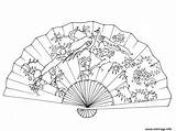 Chinois Chine Asie Nouvel Coloriages Eventail éventail Geographie Lilo Cerisier Imprimé sketch template