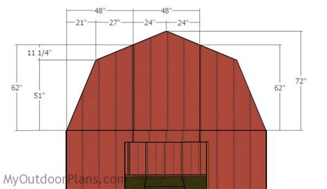gambrel shed roof plans myoutdoorplans
