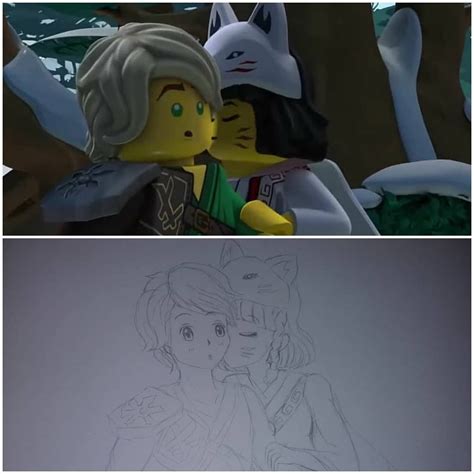 I Draw Akita Kiss Lloyd Have You Like That Legoninjago Ninjago