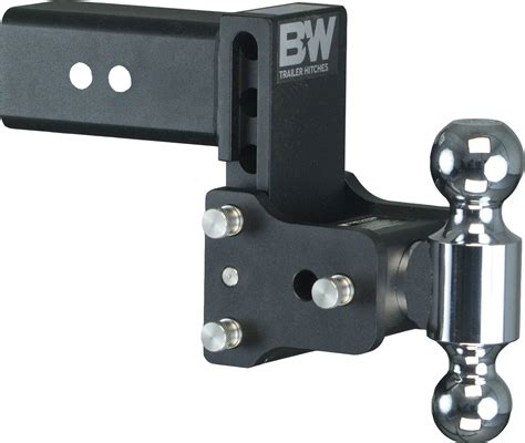 bw tow stow adjustable trailer hitch ball mount black tsb ebay