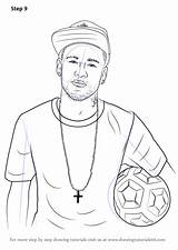 Neymar Jr Draw Step Drawing Odell Beckham Footballers Desenho Do Coloring Drawings Para Drawingtutorials101 Tutorials Pintar Paintingvalley Salvo sketch template