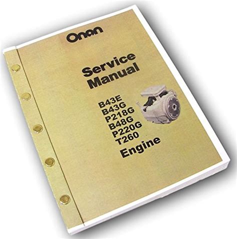 amazoncom onan  bg pg bg pg  engine service repair shop overhaul manual