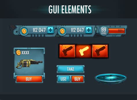 gui elements  behance