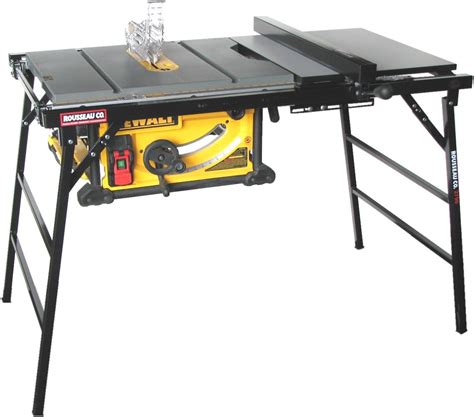 rousseau  table  stand  larger portable saws replaces rousseau model