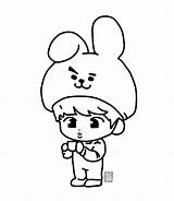 Coloring Chibi Bt21 Mewarnai Dibujos Jungkook Chimmy Cooky Jimin Ausmalen Gambar Roni Taehyung Koya Tata Army Mewarna Sketch Speed Coloringbay sketch template