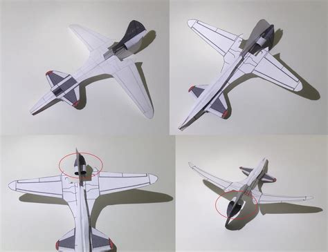 paper airplane papercraft template aircraft jet plane paper