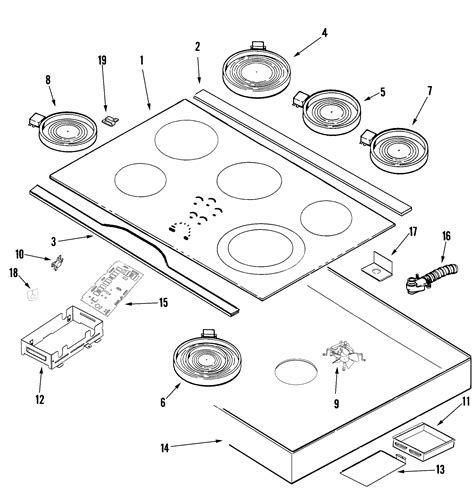 jenn air jecads dual radiant surface element frontright genuine oem