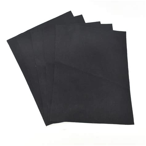 premium craft felt sheets        count black