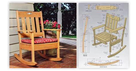 outdoor rocking chair plans woodarchivist