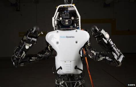 googles atlas robot severs  power cord bbc news