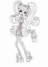 Coloring Pages Draculaura Monster High Printable Getcolorings sketch template