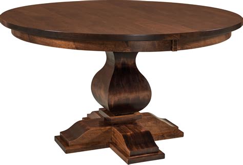 barrington single pedestal table amish barrington single pedestal table