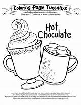 Hot Chocolate Coloring Tuesday Fat Pages Dulemba Whipped Tis Cinnamon However Dusting Cream Season sketch template