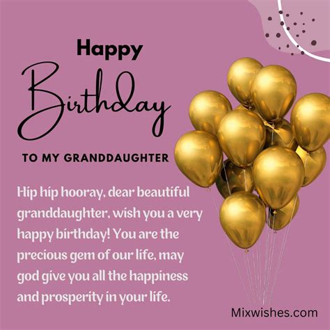 sweet birthday wishes  quotes  granddaughter