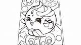 Shopkins Coloring Orange Juicy Color sketch template