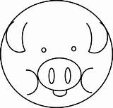 Pig Clipart Line Coloring Sheet Cliparts Zz Colouring Animal Book Library Clipartbest Portable Network Graphics sketch template