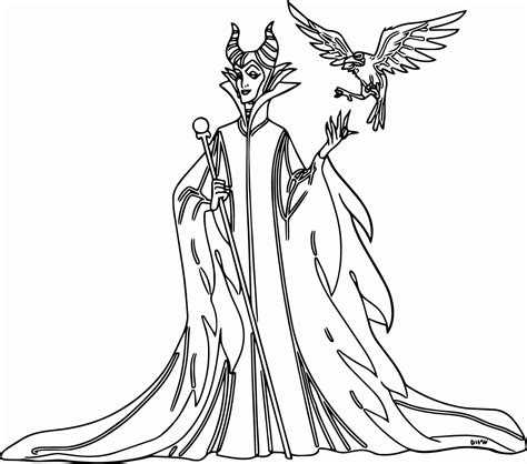 maleficent coloring page  getdrawings