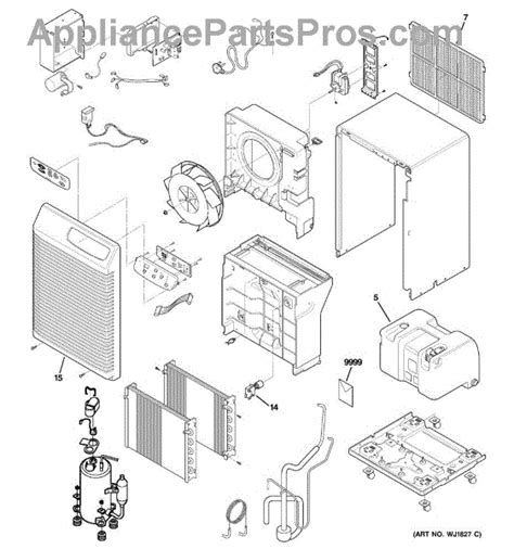 parts  ge ahglfm dehumidifier parts appliancepartsproscom