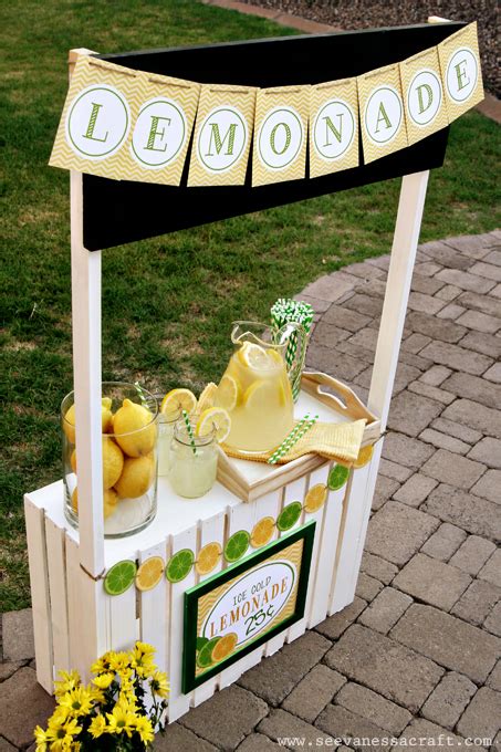 how to make a wood lemonade stand